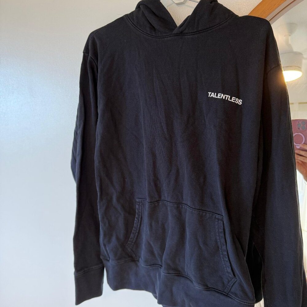 TALENTLESS Navy Blue Lightweight Hoodie Size Small